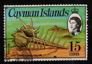 Cayman Islands Scott 340 Used Spiney Murex shell stamp