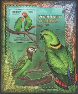 Ca858 2012 Central Africa Fauna Birds Parrots Bl Mnh