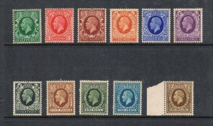 Great Britan 1934 KGV SG 439-449 Or Sc 210-220 set MNH