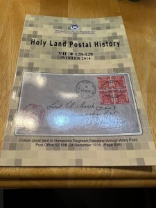 Israel Holyland Postal History Journal #128-29 Winter 2014!!