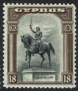 CYPRUS 1928 50TH ANNIVERSARY 18PI