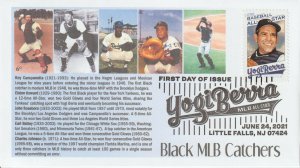 6° Cachets Yogi Berra and Black MLB Catchers Campanella Roseboro Battery Johnson