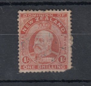 New Zealand KEVII 1/- SG394 VFU JK1529