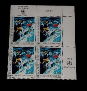 U.N. 1988, VIENNA #84, HEALTH IN SPORTS, INSC. BLK/4, NICE! LQQK!