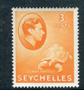 SEYCHELLES; 1938 early GVI Pictorial issue fine Mint hinged Shade of 3c. value