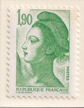 France  #1880  MNH  1986  Liberty  1.90fr