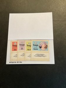 Stamps Tonga Scott #608-11 never hinged