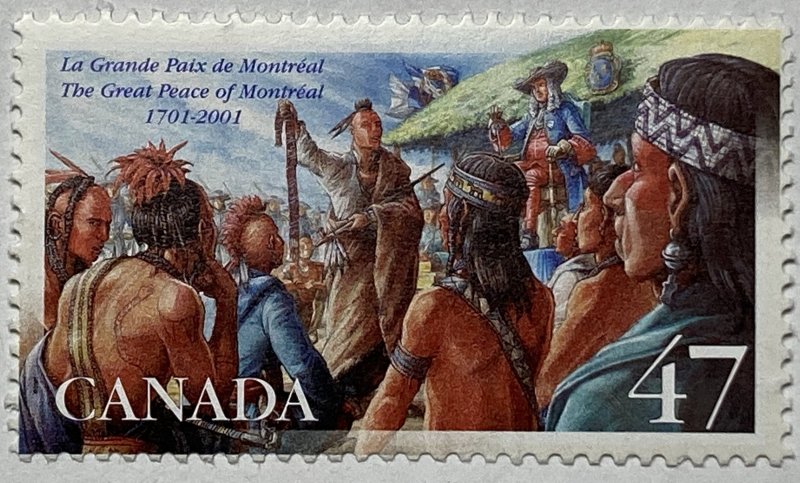 CANADA 2001 #1915 The Great Peace of Montreal  - MNH