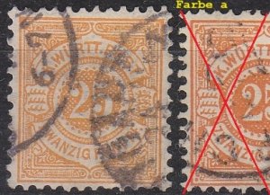 GERMANY Württemberg [1890] MiNr 0057 b ( O/used ) [01]
