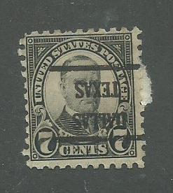 1926 USA Dallas, Texas (inverted)   Precancel on Scott Catalog Number 588