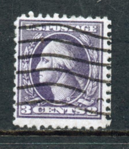 Scott # 530 used Washington Franklin issue 1918 Offset Print