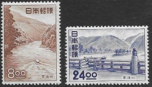 Japan 533-34  1951  set  2  VF  Mint  nh