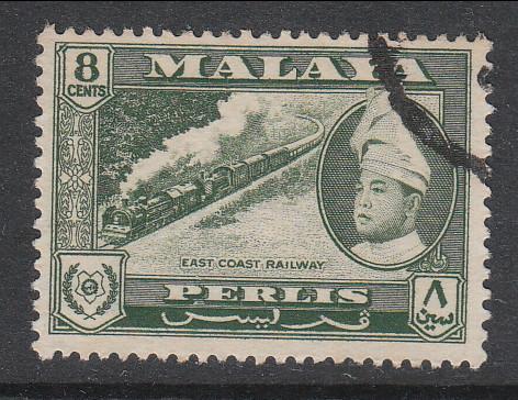 Malaya Perlis 1957 Sc 33 8c Used