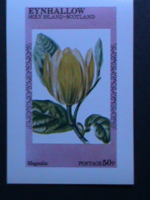​SCOTLAND-EYNHALLOW-COLORFUL BEAUTIFUL LOVELY MAGNOLIA IMPERF MNH-OG S/S VF