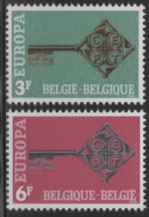 Belgium - Scott # 705-06 VF MNH