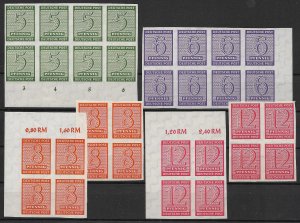 Soviet Occupation: Western Saxony MNH imperforated Units