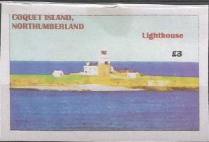 COQUET ISLAND, NORTHUMBERLAND - Lighthouse -Imp Single Stamp-M N H-Private Issue