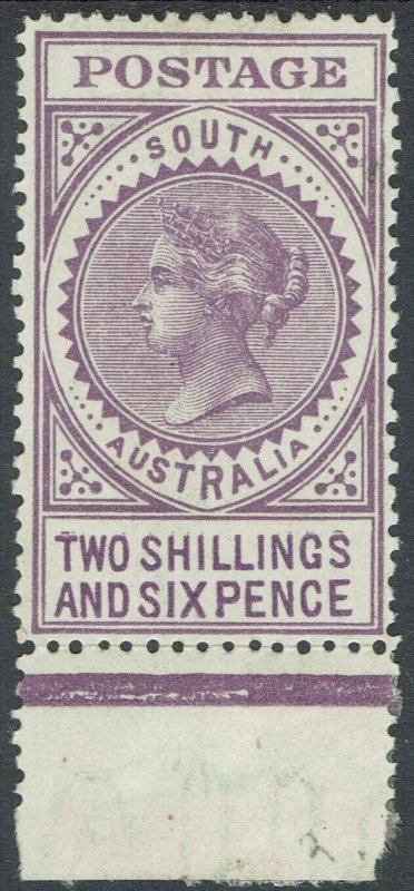 SOUTH AUSTRALIA 1906 QV THICK POSTAGE 2/6 WMK CROWN/A PERF 12.5