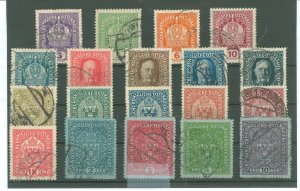 Austria #145-163  Single (Complete Set)