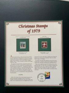 Christmas Stamps of the United States 1979 Collector Panel PCS Uncanceled