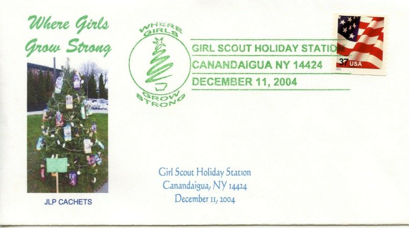 SCOUT CANCEL - GIRL SCOUTS HOLIDAY 14424 ZIP STATION  2004  SC741