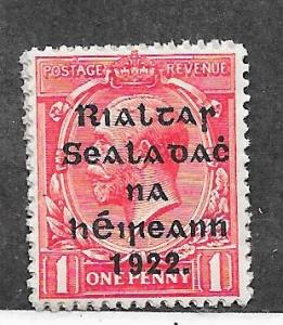 Ireland  #40 George V 1p red overprint (MNH) CV $8.00