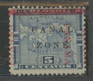 Canal Zone #12 Unused Single