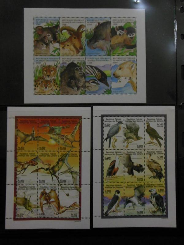 COMOROS : Beautiful collection. All Very Fine, MNH. Topicals. Scott Catalog $253