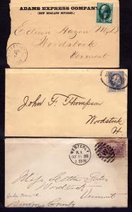 3 Interesting Covers - 2 Nice Cancels