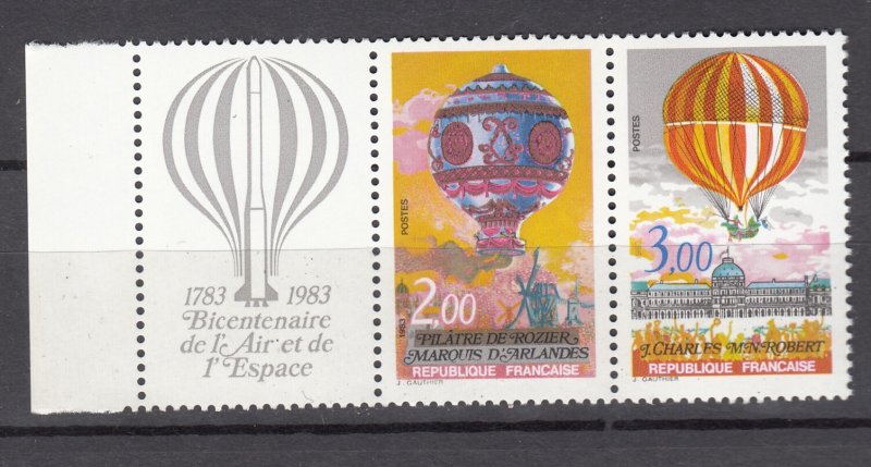 J27669 1983 france set mnh #1864a balloons w/lable