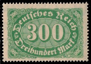 Germany #158 Queroffset Numeral; MNH