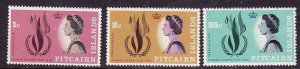 Pitcairn Is.-Sc#88-90- id9- unused hinged set-Human Rights-1968-