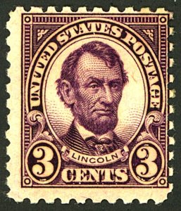 U.S. #584 MINT OG HR