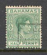 BAHAMAS Sc# 100 USED FVF  King George VI