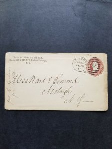 1896 New York  Produce Exchange to Newburgh NY Cover with Billhead Insert