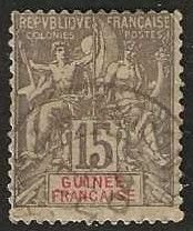 French Guinea 8, used.  1900. (F377)