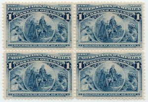 #230 Block F-VF OG NH SCV $130 (JH 3/26/2020)