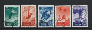 Russia #1415-19 Sports Singles Used Set