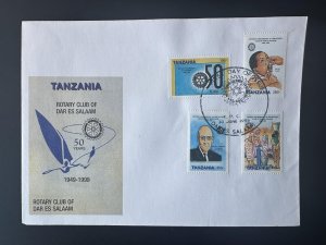 Tanzania 1999 Mi. 3425 - 3428 FDC 1st day Rotary Club International Paul Harris