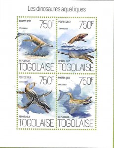 A8863 - TOGO - Stamp Sheet - 2013 PREHISTORICS DINOSAURS