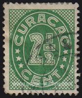 Curacao SG#158 Used - 1936 2½c. - Numbers - Values and