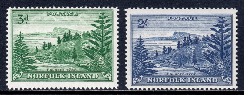 Norfolk Island - Scott #23-24 - MNH - SCV $37