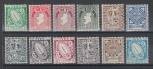 Ireland Sc 106-117 MLH. 1940-1942 definitives, complete set F-VF