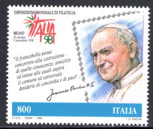 1998 Italy Joint Issue with San Marino Stamp and Collecting Day 1 va