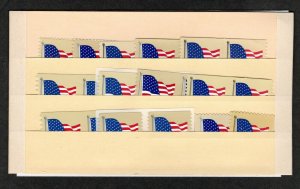 4129-4135 & 4186-4191 2007 Flags 22 Stamps with Coil Pairs  MNH P-90