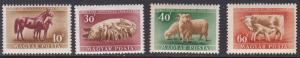 Hungary # 929-932, Farm Animals, NH 1/2 Cat.