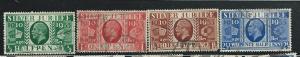 GB #226-229 King George V 25th Anniversary (U) CV $6.30