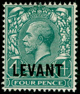 BRITISH LEVANT SG L20, 4d grey-green, M MINT.