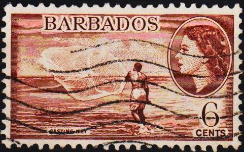 Barbados. 1953 6c S.G.294 Fine Used