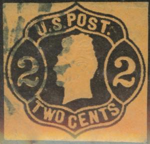 US Envelope cut square Scott U56